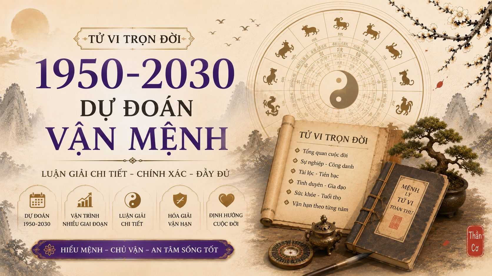 Tử Vi Trọn Đời (1950-2030) Dự Đoán Vận Mệnh
